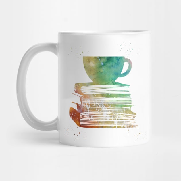 Cup of Tea with Books by erzebeth